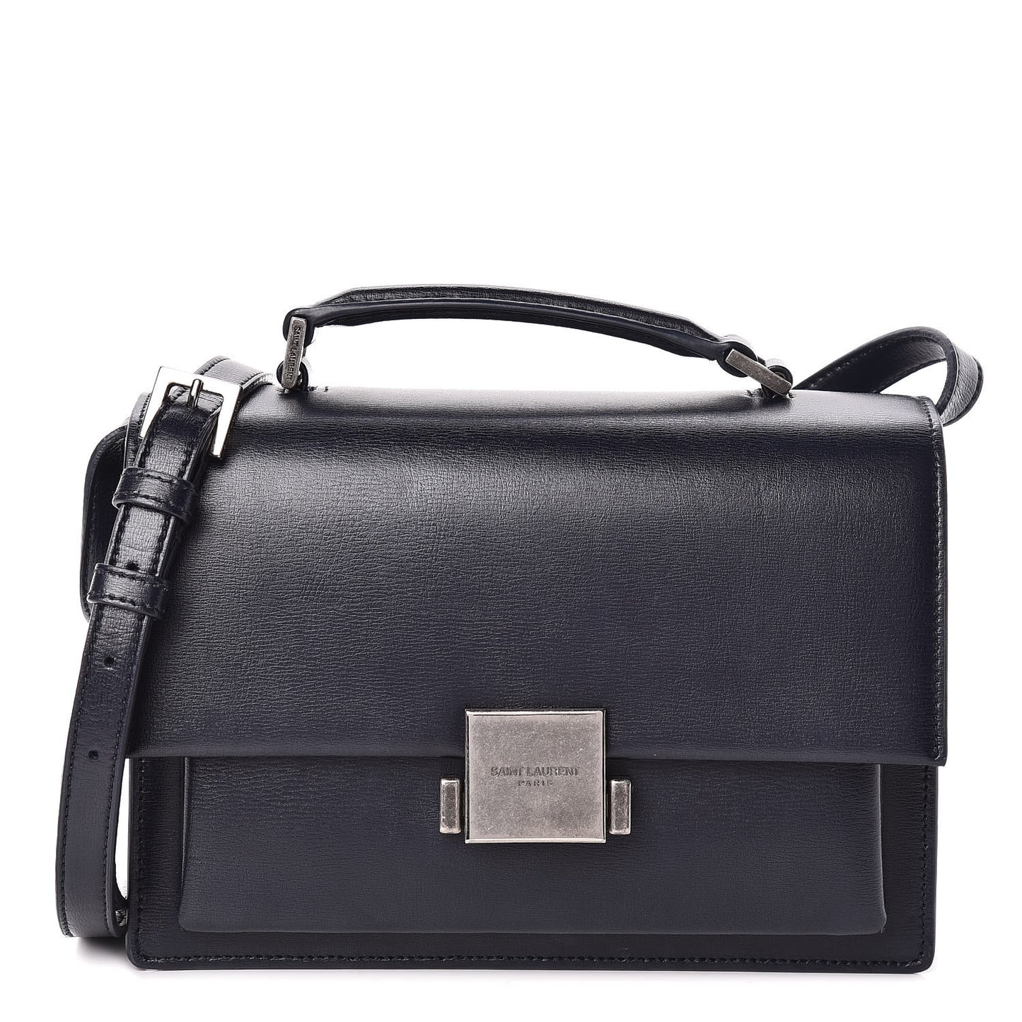 Calfskin Medium Bellechasse Satchel Navy