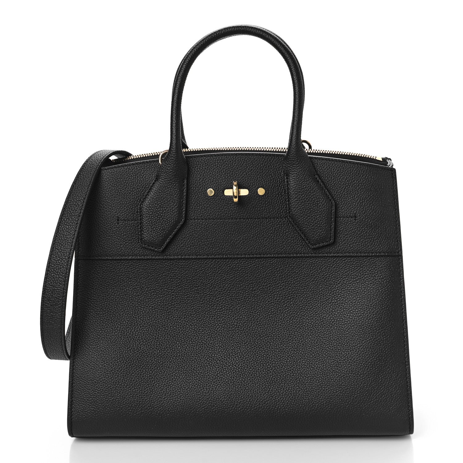 Louis Vuitton Taurillon City Steamer MM Black 1 of 8