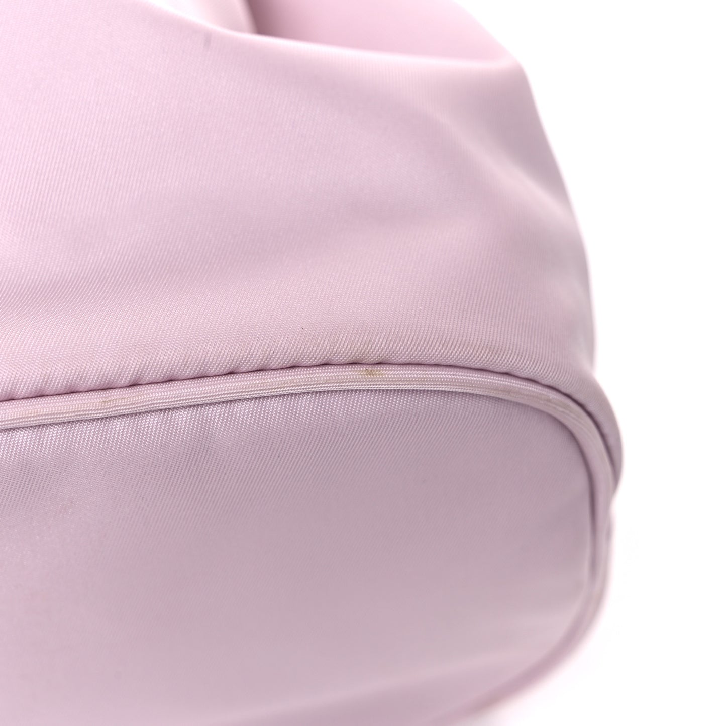 Re-Nylon Saffiano Duet Bucket Crossbody Bag Alabastro