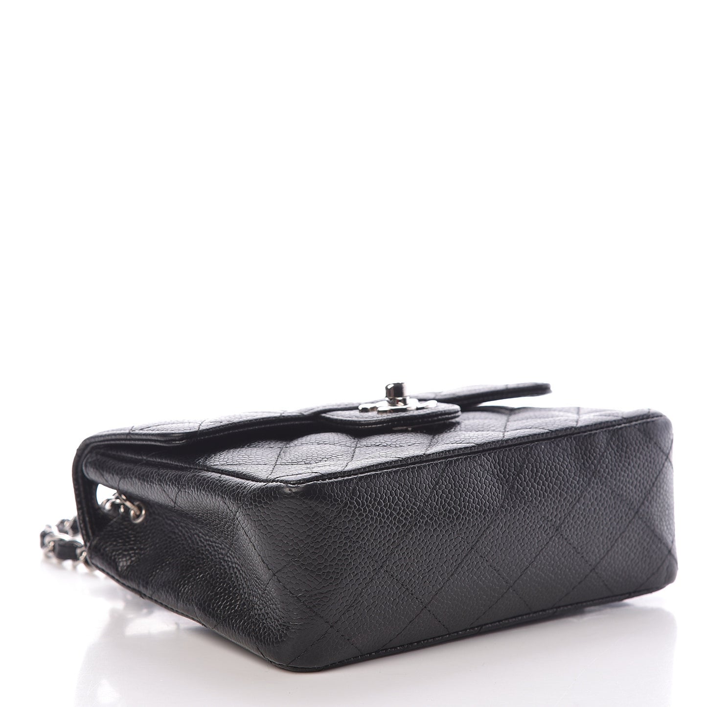 Caviar Quilted Mini Square Flap Black