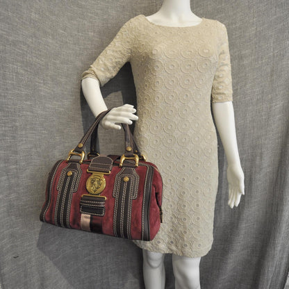 Gucci Suede Aviatrix Medium Boston 2 of 9