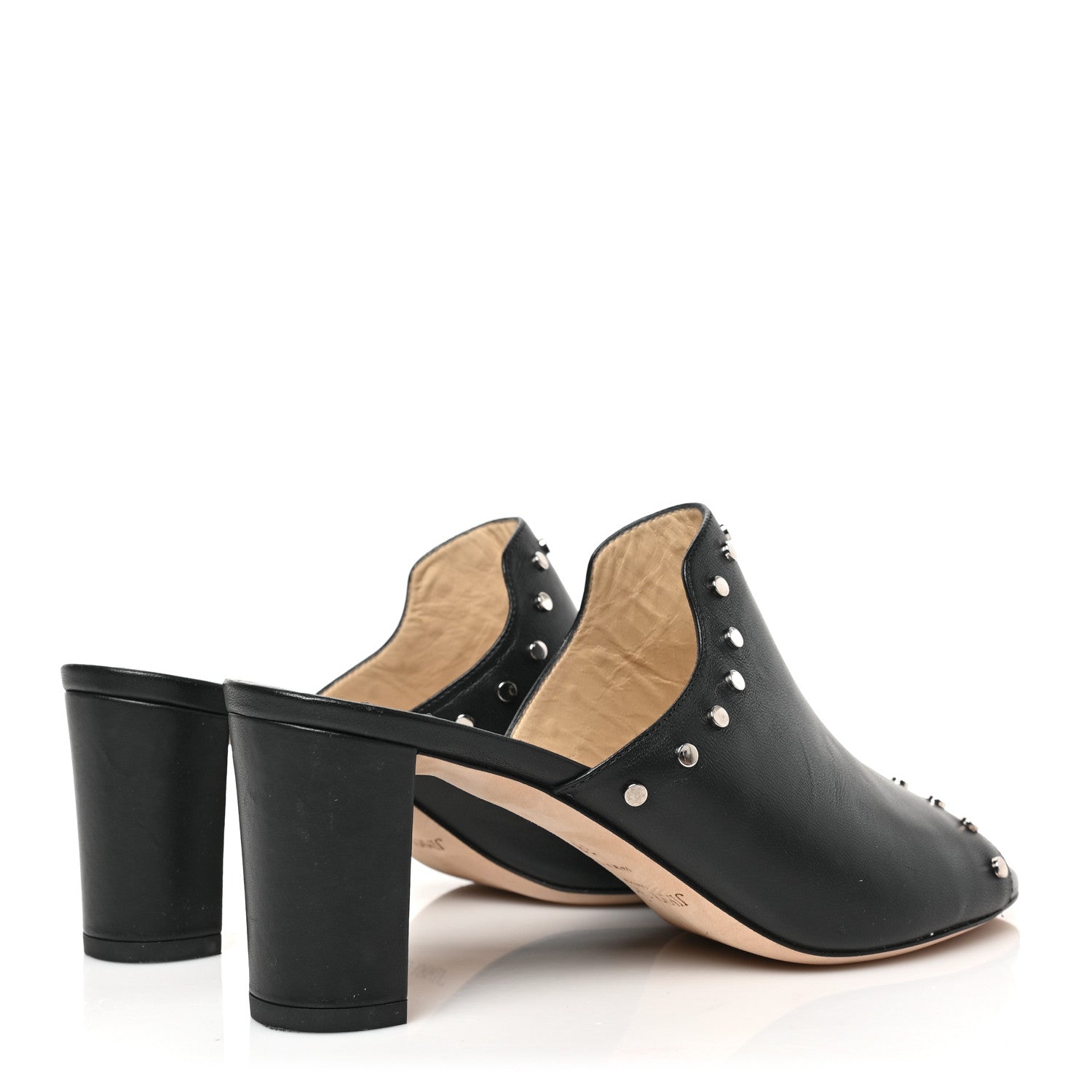 Jimmy Choo Nappa Myla 65 Mule Sandals 38 Black 4 of 7