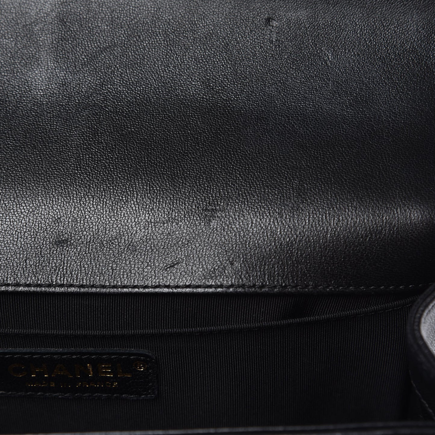 Lambskin Quilted Medium Boy Flap Black