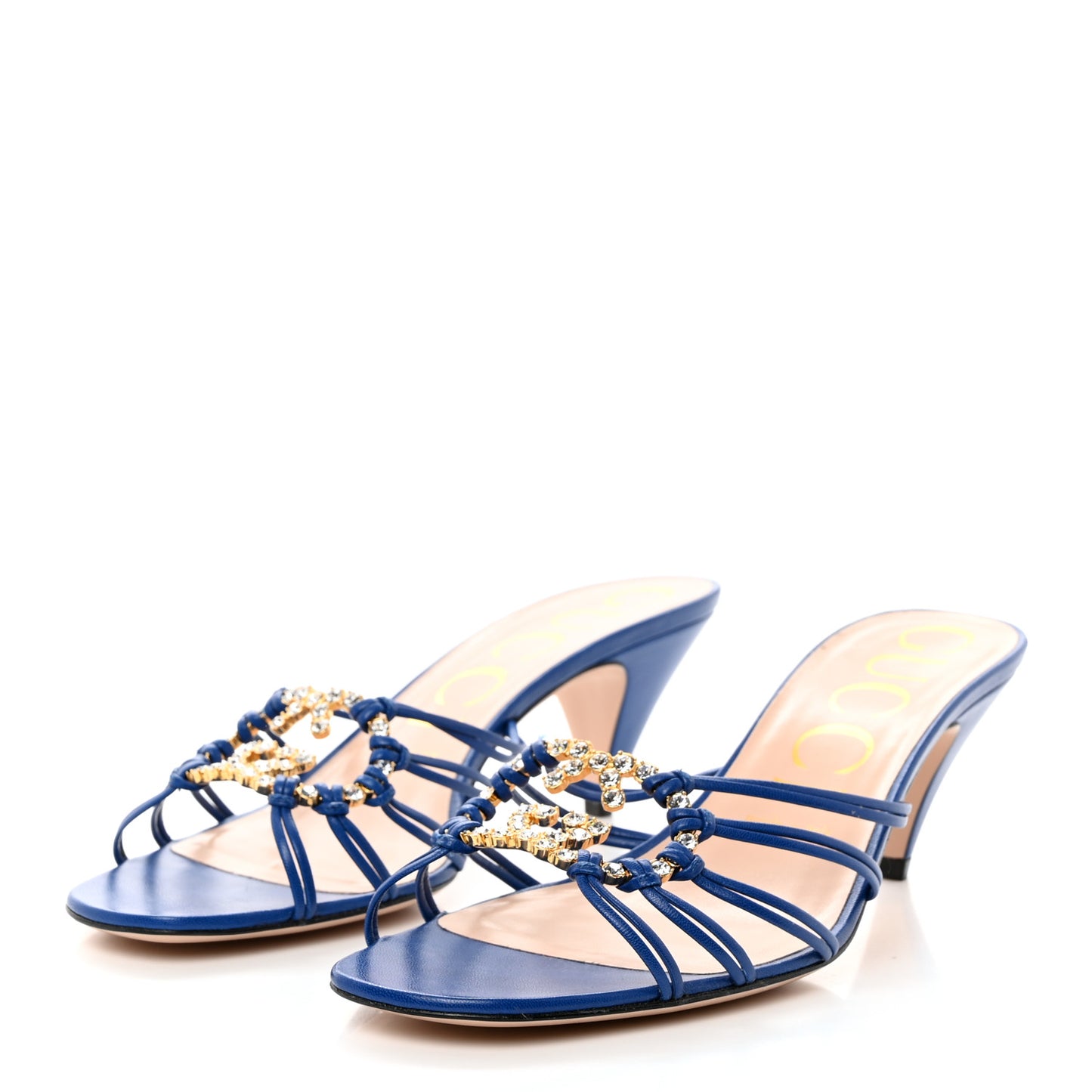 Malaga Kid Crystal GG Isa Ankle Strap 55mm Sandals 39.5 Blue