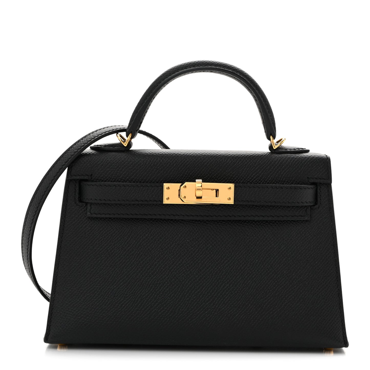 Epsom Mini Kelly Sellier 20 Black Black