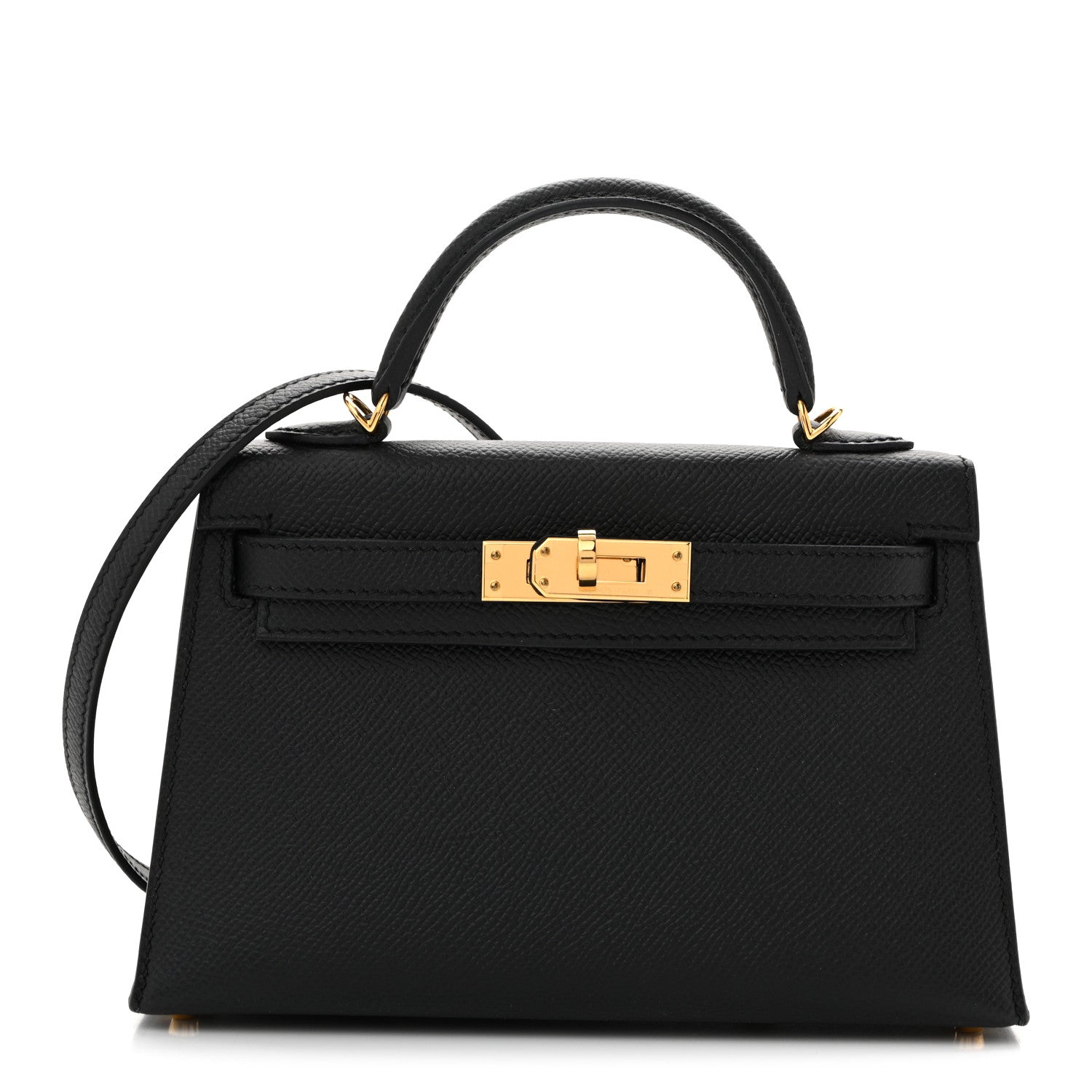 Hermes Epsom Mini Kelly Sellier 20 Black Black 1 of 11