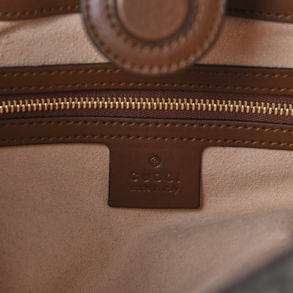 Gucci Soft GG Supreme Monogram Small Crossbody Tote Beige Cuir 8 of 10
