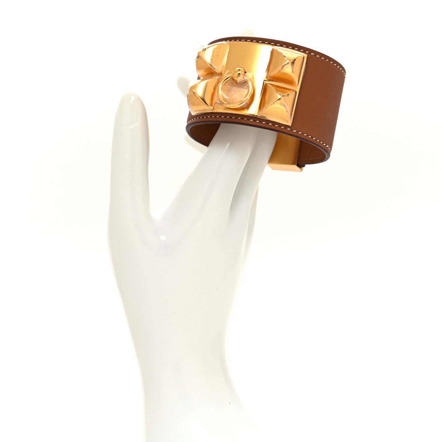 Hermes Swift Collier de Chien CDC Bracelet T3 Gold 2 of 6