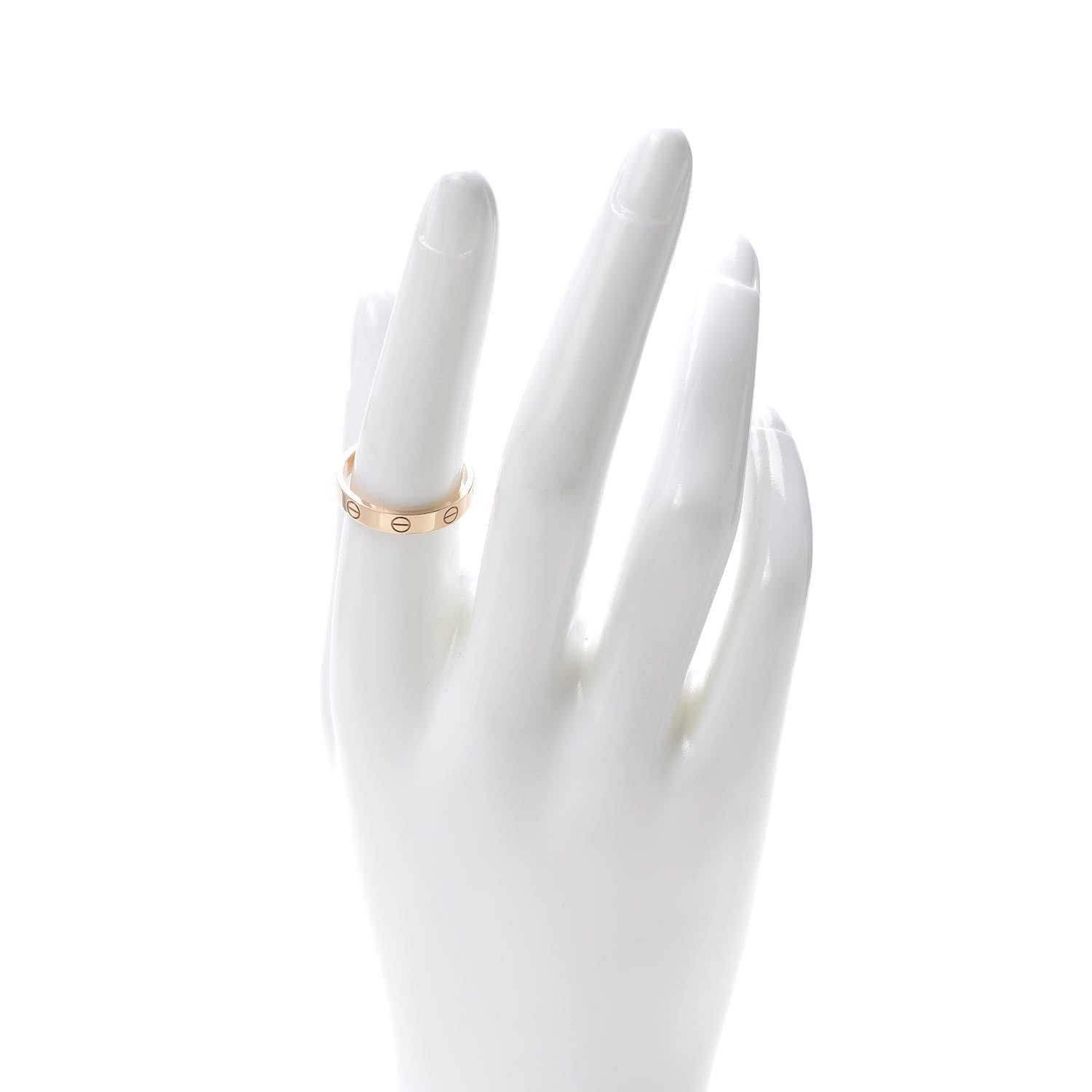 Cartier 18K Pink Gold 3.5mm LOVE Wedding Band Ring 56 7.5 2 of 4