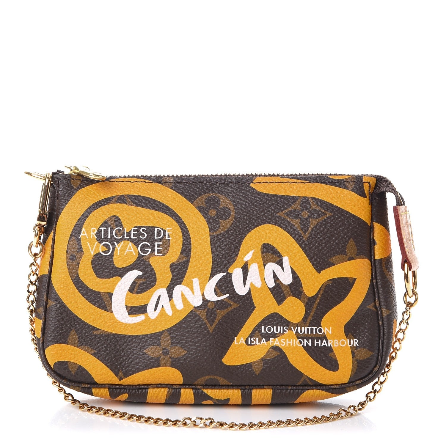Louis Vuitton Monogram Tahitienne Cancun Mini Pochette Accessories 1 of 8