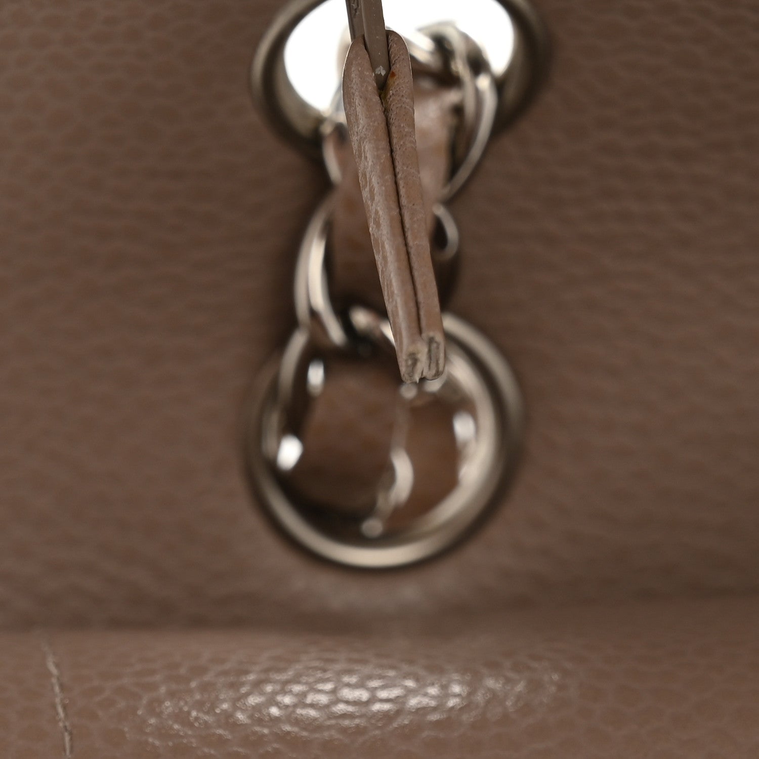 Chanel Caviar Quilted Medium Double Flap Taupe 11 of 12