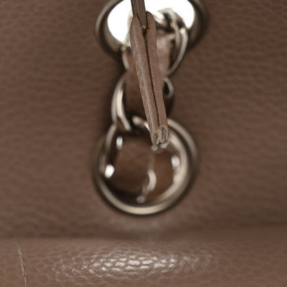 Chanel Caviar Quilted Medium Double Flap Taupe 11 of 12
