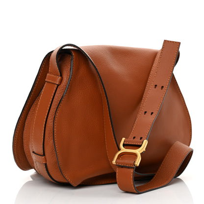 Chloe Calfskin Medium Marcie Round Crossbody Bag Tan 2 of 13