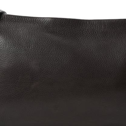The Row Grained Calfskin Rene Crossbody Dark Brown 7 of 9