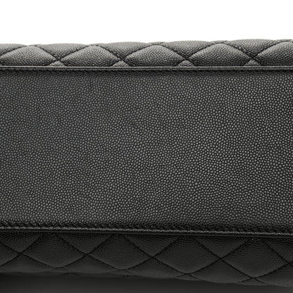 Chanel Caviar Quilted Medium Coco Handle Flap Black 23 of 27