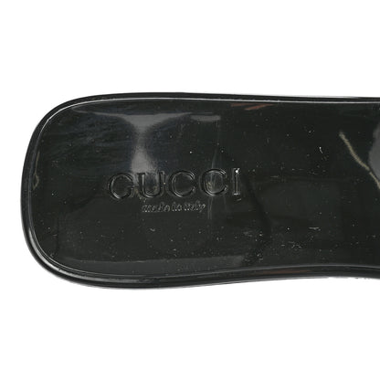 Gucci Rubber Gucci Logo Womens Platform 20/60mm Slide Sandals 41 Black 7 of 13