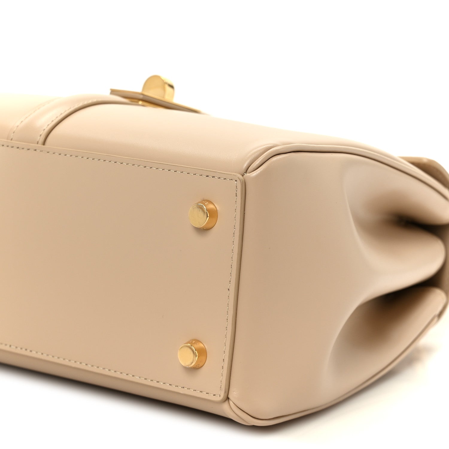 Celine Satinated Calfskin Small 16 Top Handle Bag Nude 13 of 14