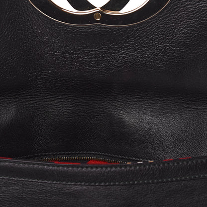 Gucci Calfskin Medium Britt Tassel Shoulder Bag Black 8 of 11