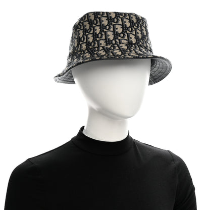 Christian Dior Oblique Jacquard Bucket Hat M Blue 2 of 8