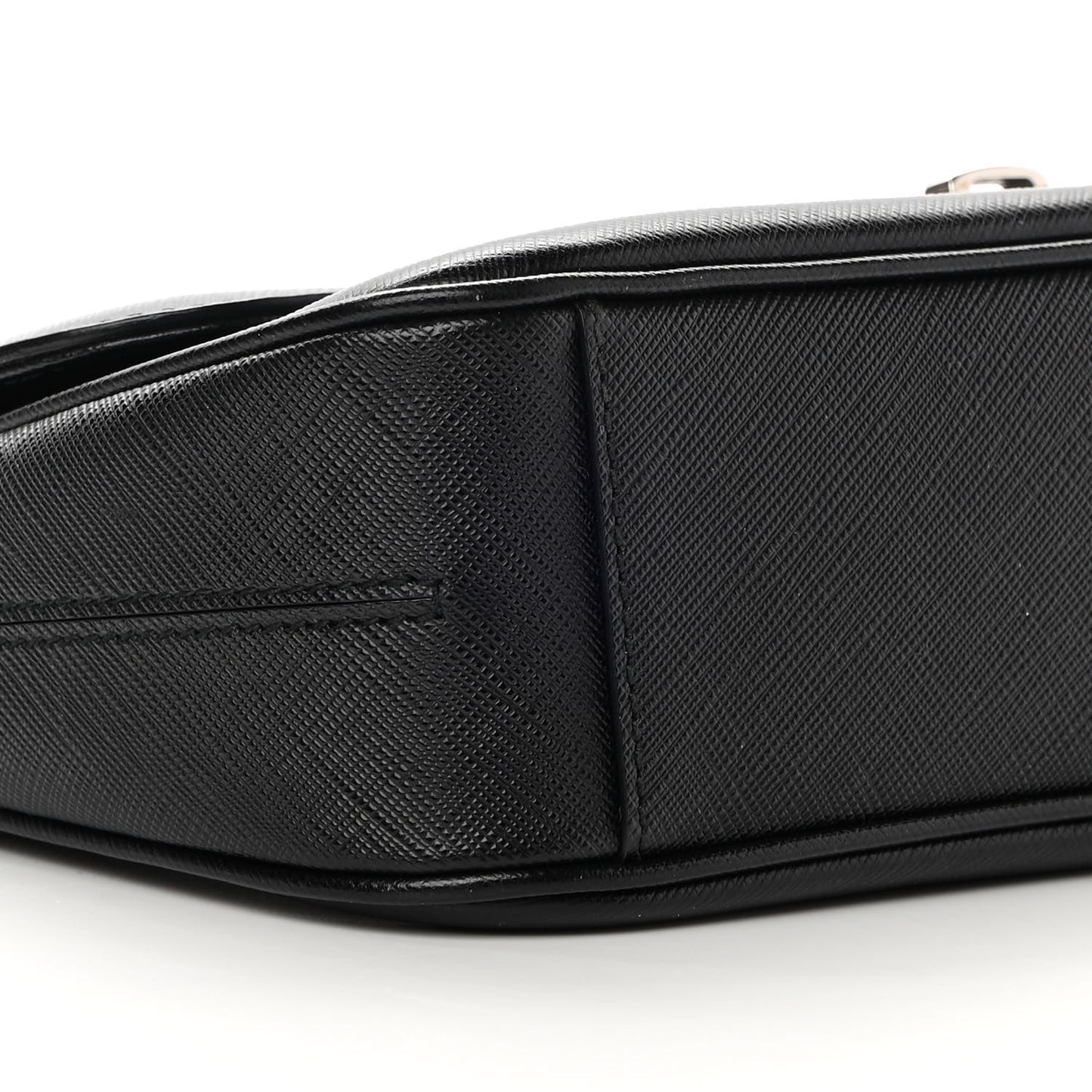 Printed Calfskin Rory Chain Shoulder Bag Black