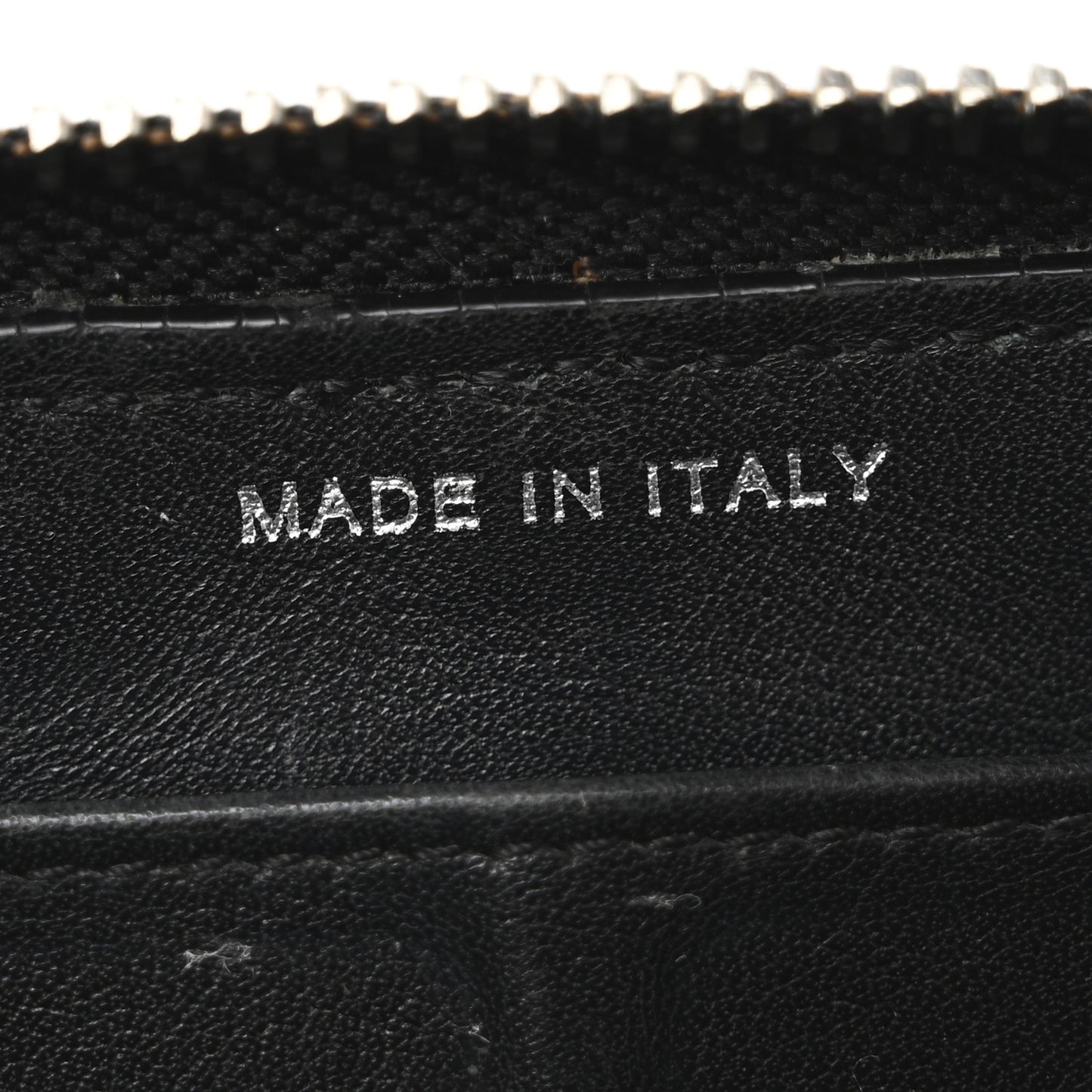 Patent Quilted Large Gusset Zip Around Wallet Black Black