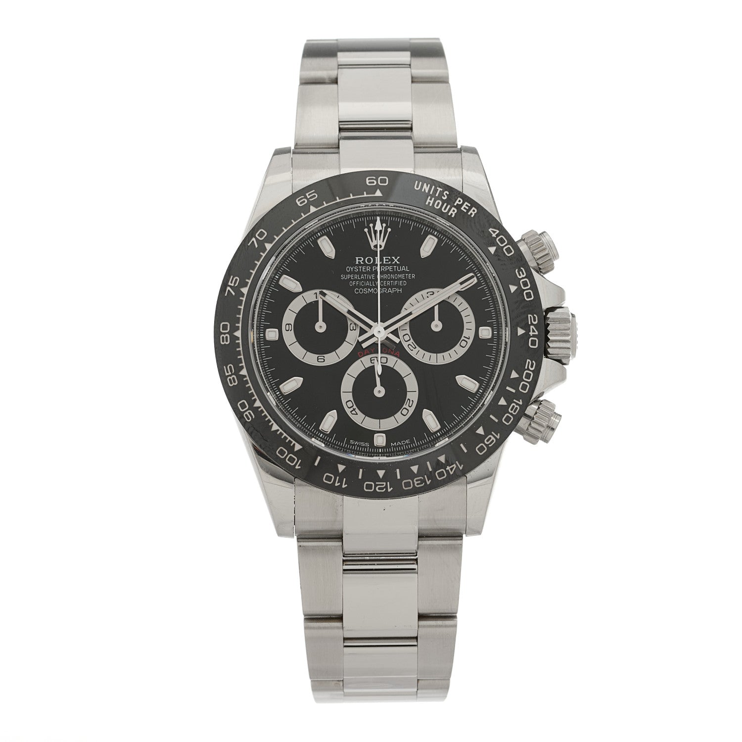 Rolex Stainless Steel 40mm Oyster Perpetual Cosmograph Daytona Watch Black 116500LN 1 of 5