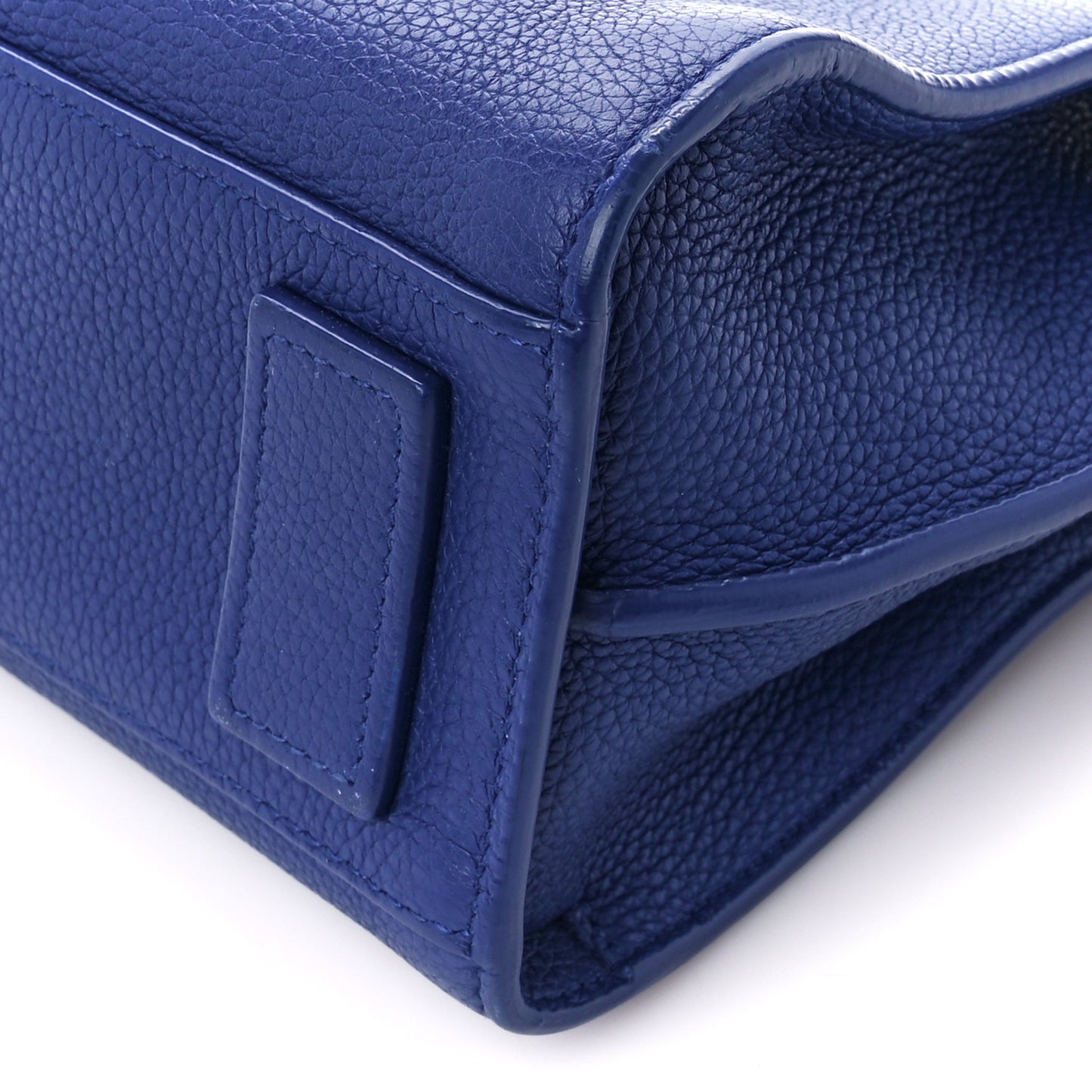 Grained Calfskin Nano Supple Sac De Jour Flash Blue