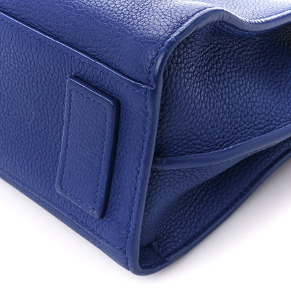 Saint Laurent Grained Calfskin Nano Supple Sac De Jour Flash Blue 11 of 11