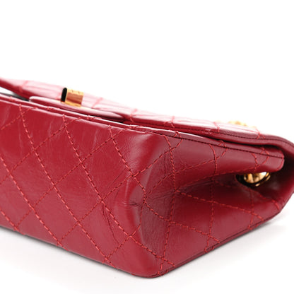 Chanel Aged Calfskin Quilted 2.55 Reissue Mini Flap Red 9 of 9