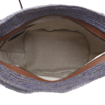 Loewe Raffia Paula's Ibiza Rainbow Crossbody Bag Tan 5 of 11