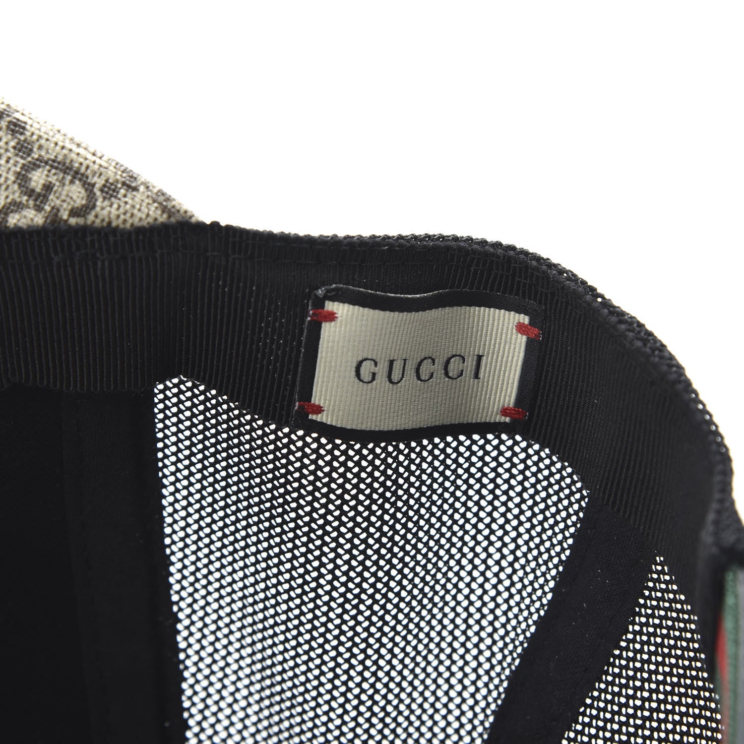 Gucci GG Supreme Monogram Kingsnake Print Baseball Hat XS 56 Beige 9 of 9