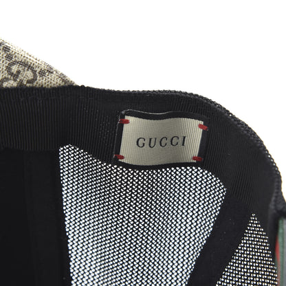 Gucci GG Supreme Monogram Kingsnake Print Baseball Hat XS 56 Beige 9 of 9
