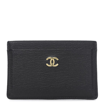 Chanel Goatskin CC Card Holder Black 1 of 10