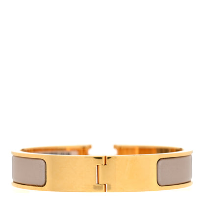 Hermes Enamel Narrow Clic Clac H Bracelet PM Marron Glace 3 of 6