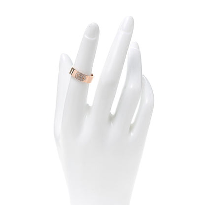 Hermes 18K Rose Gold Diamond PM H D'Ancre Ring 52 6 2 of 5