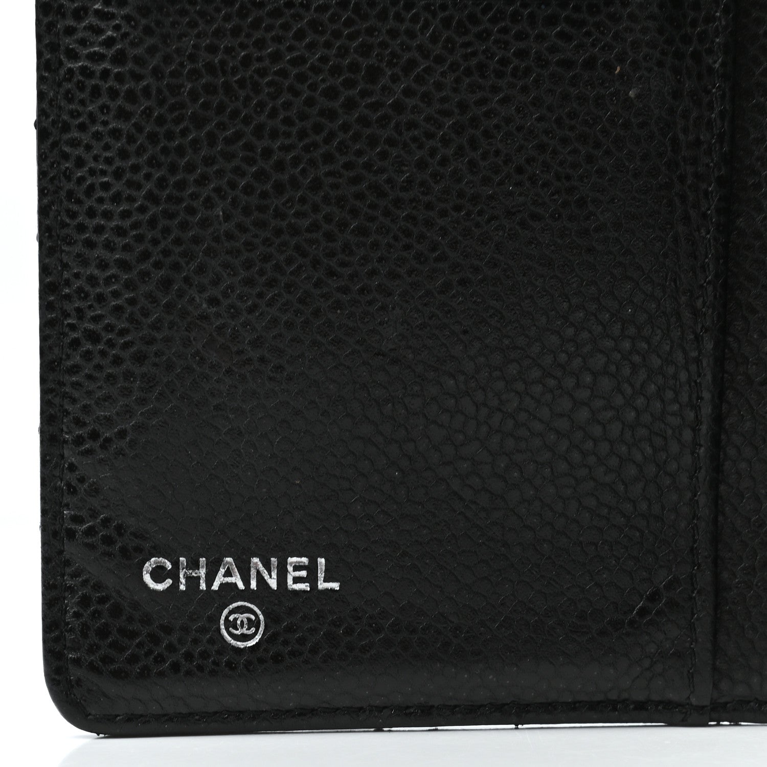 Chanel Caviar Quilted Yen Wallet Black 8 of 10