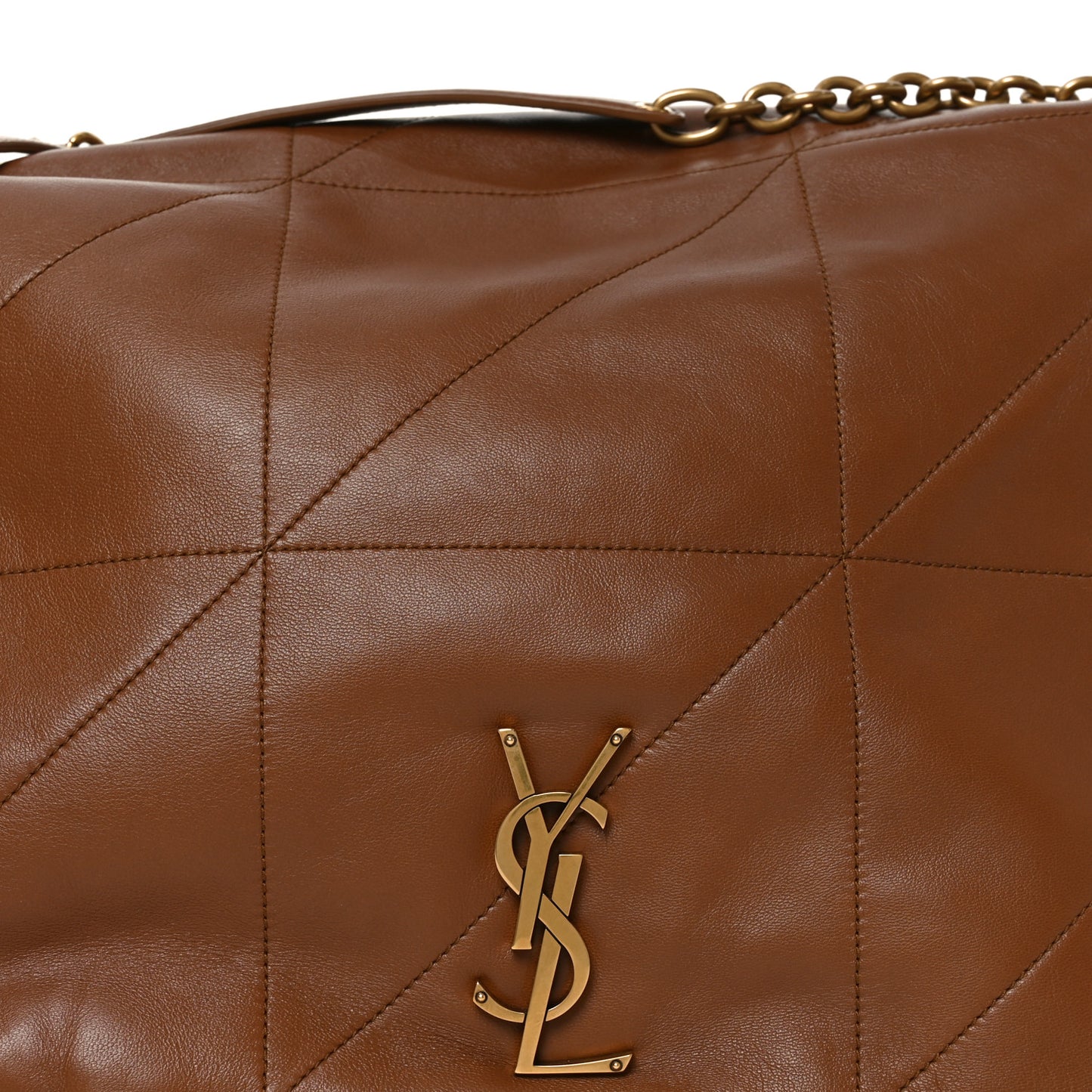 Lambskin Matelasse Monogram Large Jamie 4.3 Light Fox