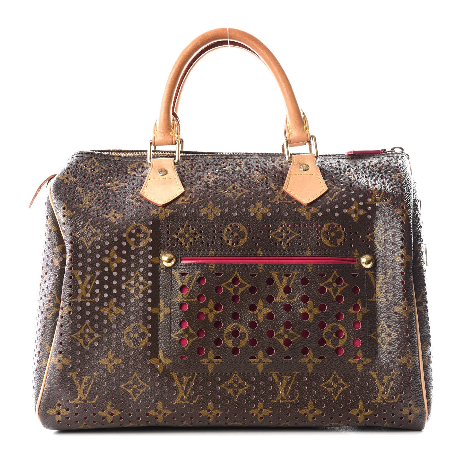 Louis Vuitton Monogram Perforated Speedy 30 Fuchsia 1 of 11