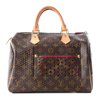Louis Vuitton Monogram Perforated Speedy 30 Fuchsia 1 of 11