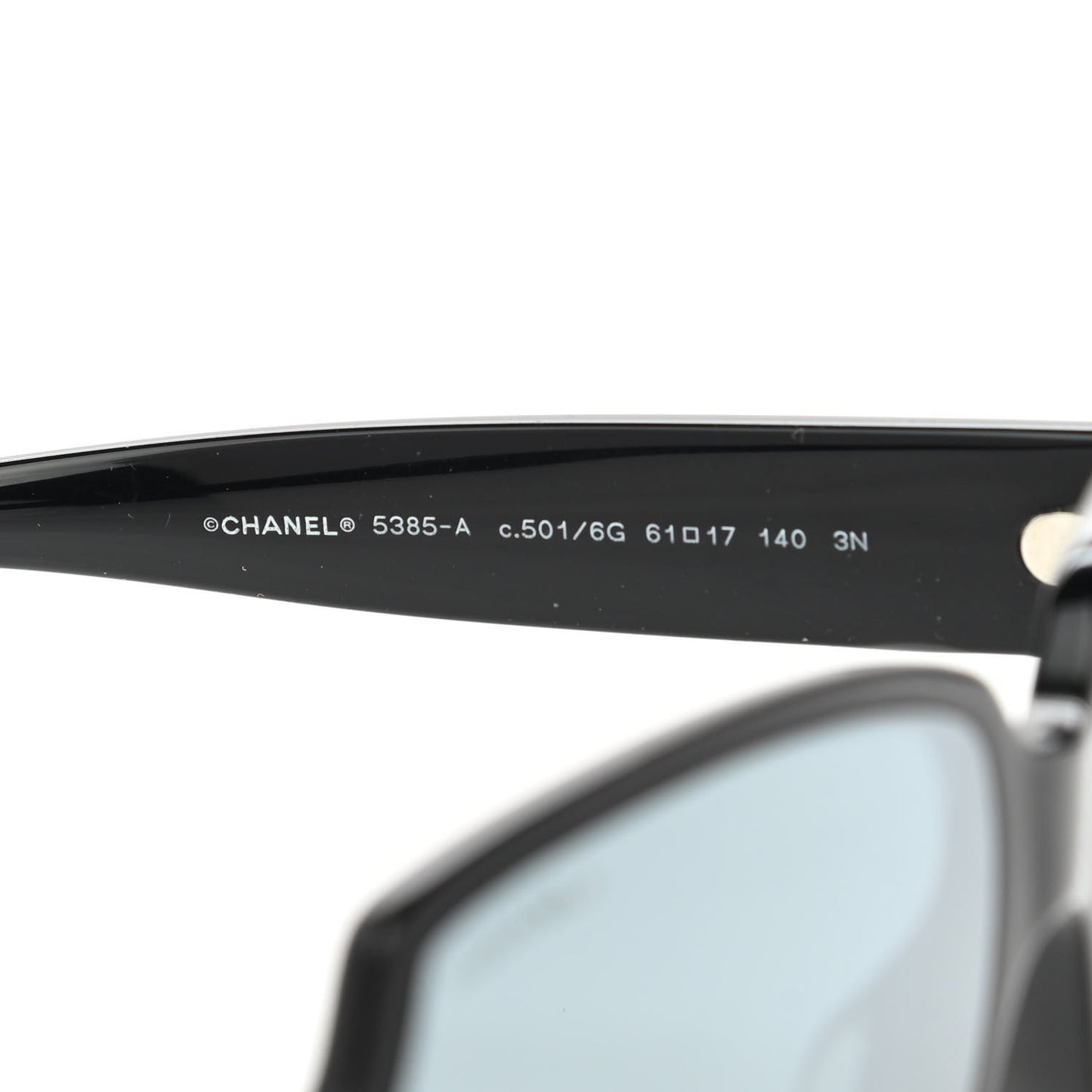 Acetate Square CC Sunglasses 5385 Black