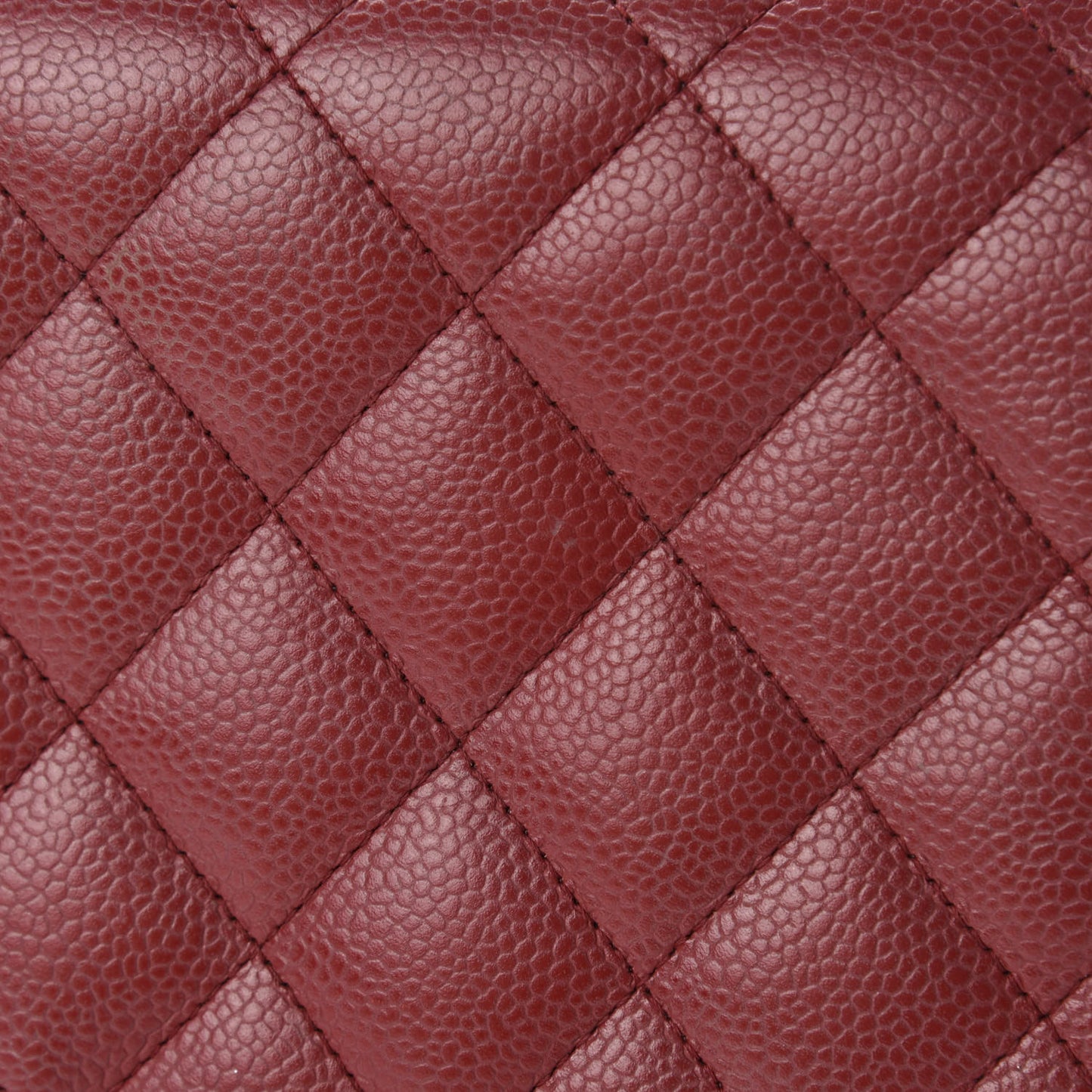 Caviar Quilted Jumbo Single Flap Bijoux Chain Red