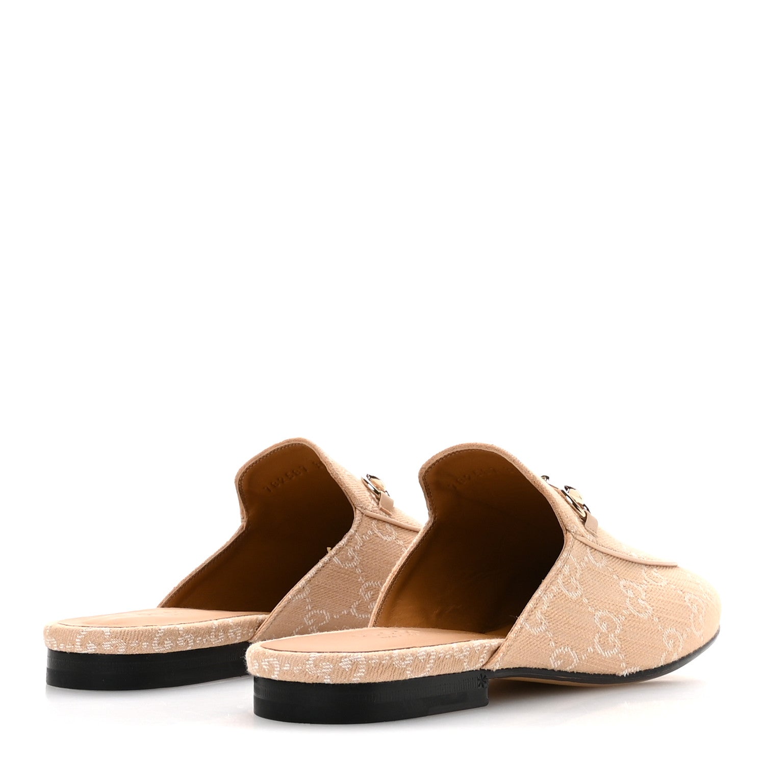 Gucci Summer Denim GG Malaga Kid Womens Princetown Slippers 39.5 Souffle Rose 5 of 9