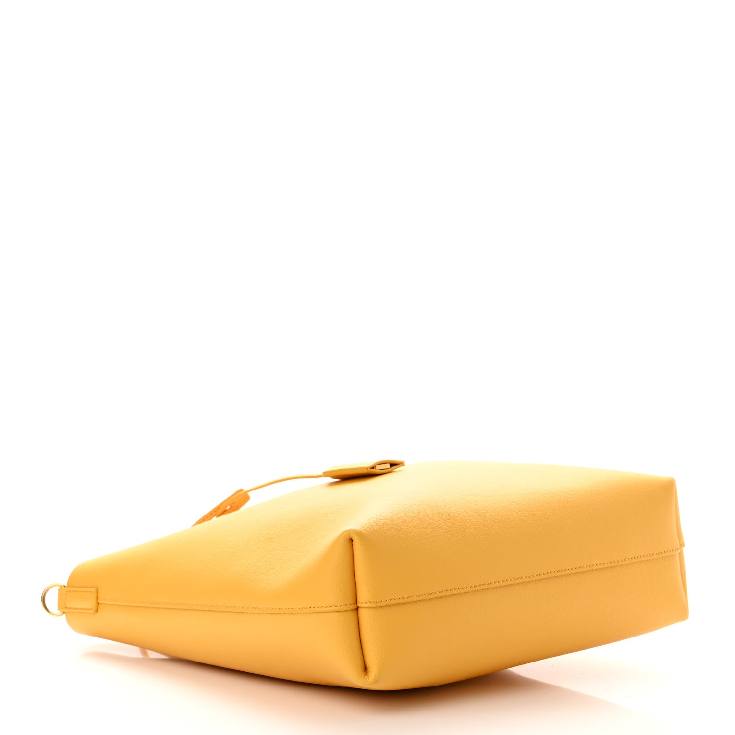 Saint Laurent Calfskin Toy Shopping Tote Yellow 3 of 9