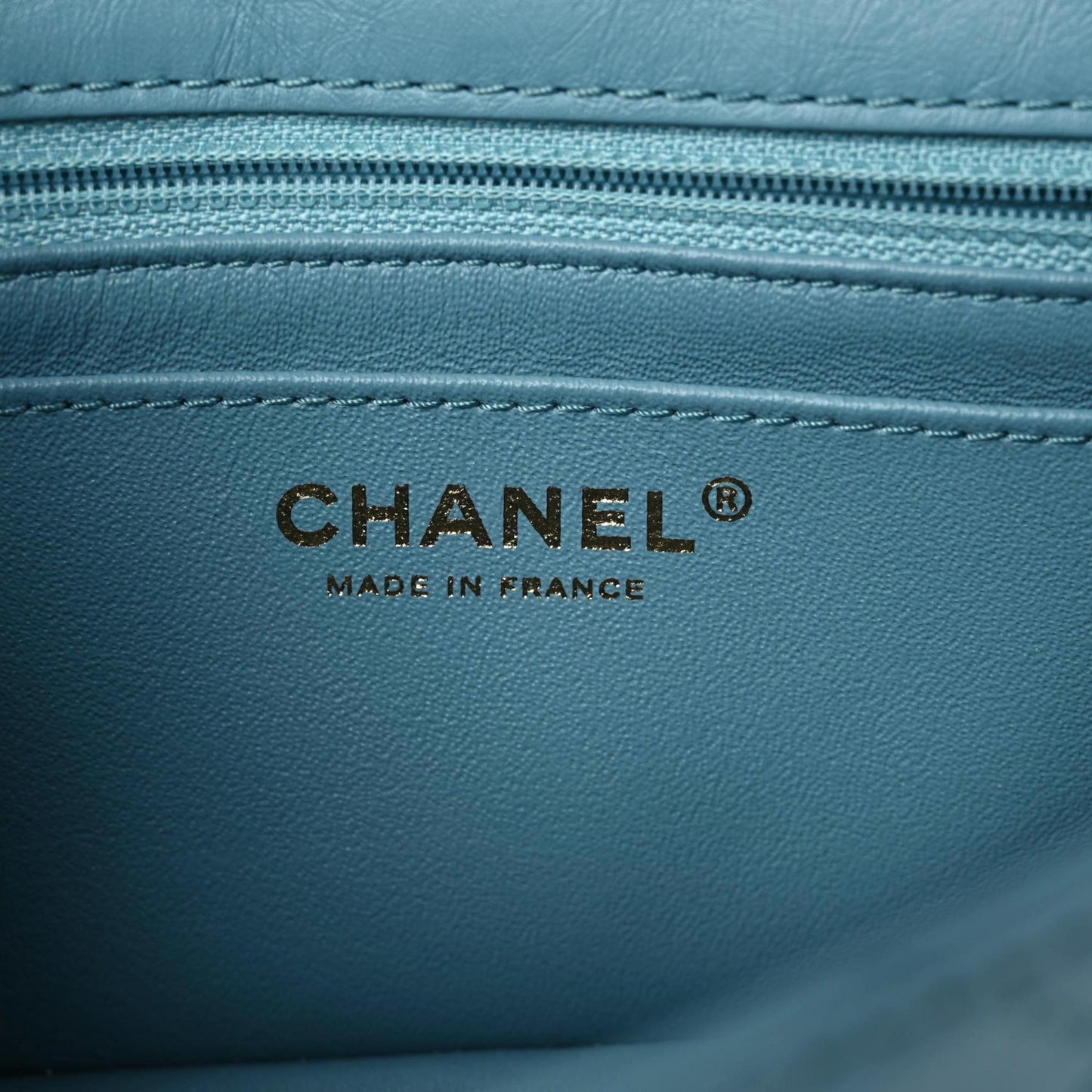 Aged Calfskin Quilted 2.55 Reissue Mini Flap Blue