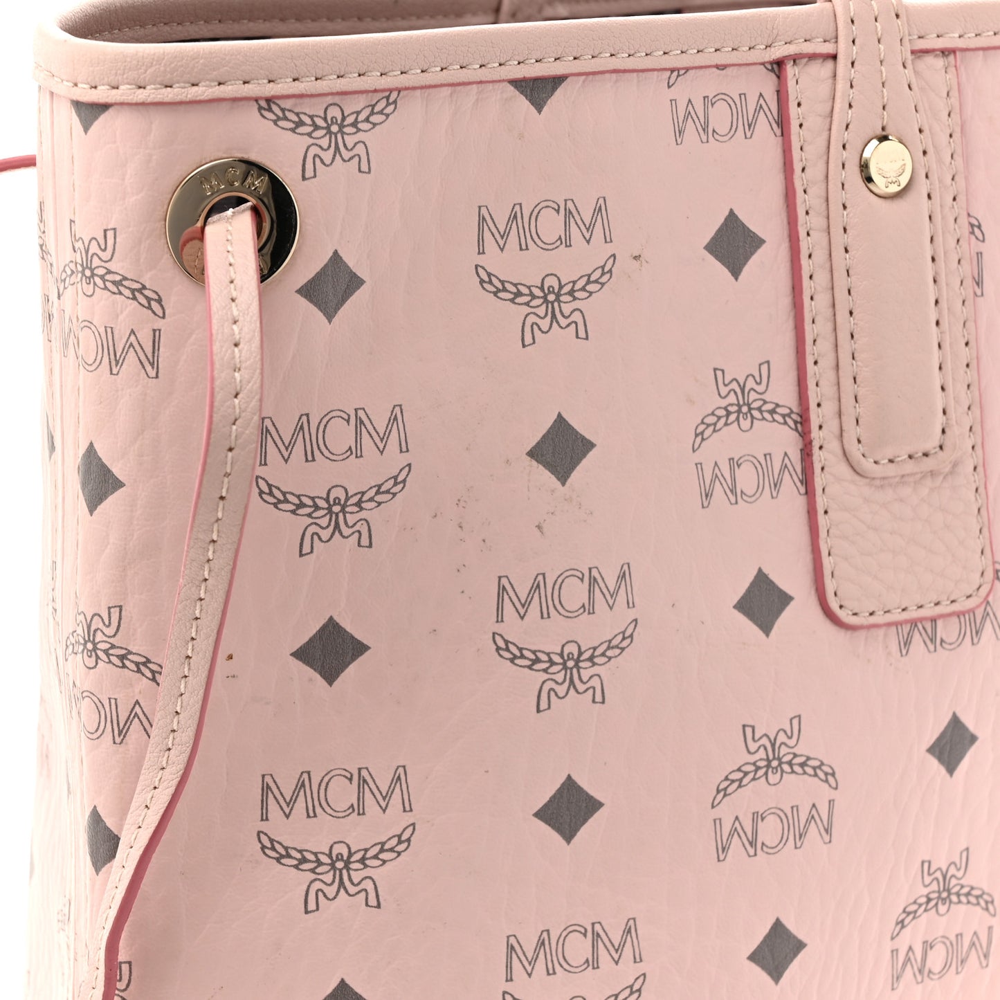 Visetos Medium Liz Reversible Shopper Tote Powder Pink