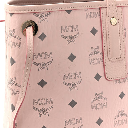 MCM Visetos Medium Liz Reversible Shopper Tote Powder Pink 21 of 21