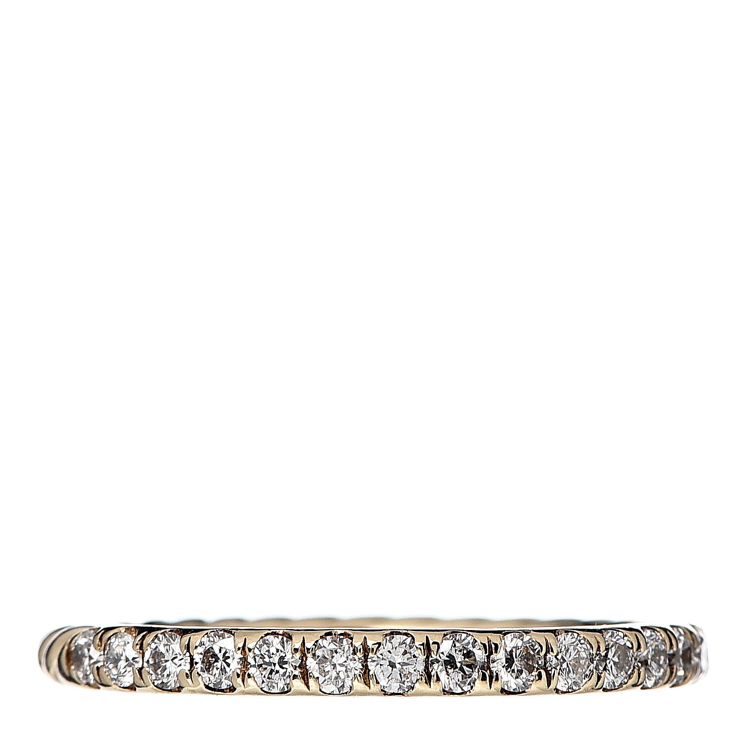 David Yurman 18K Yellow Gold Diamond 2mm Cable Collectibles Band Ring 54 7 1 of 4