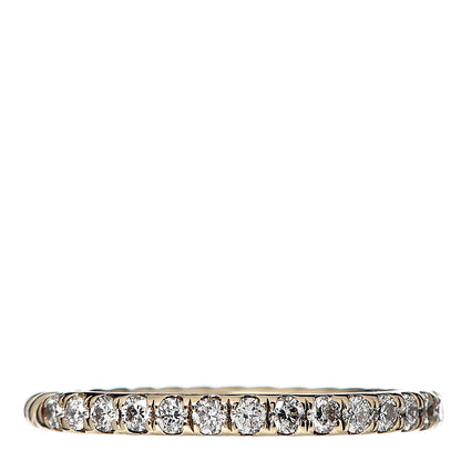 David Yurman 18K Yellow Gold Diamond 2mm Cable Collectibles Band Ring 54 7 1 of 4