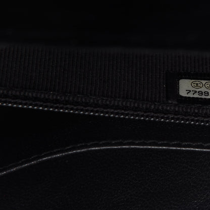 Chanel Velvet Quilted Evening Bag Black 10 of 12