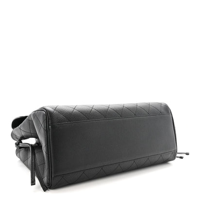 Chanel Grained Calfskin Stitched Urban Essentials Large Shopping Bag Black 4 of 10